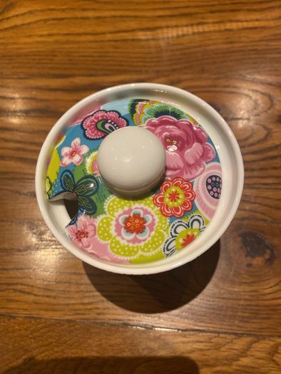 Shannon bridge  lidded sugar pot