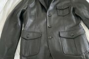 Goatskin Leather Hunting Jacket UK 44