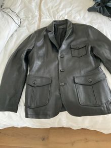 Goatskin Leather Hunting Jacket UK 44