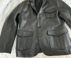 Goatskin Leather Hunting Jacket UK 44