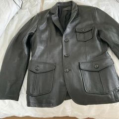 Goatskin Leather Hunting Jacket UK 44