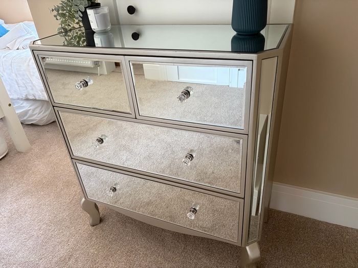 mirror chest of drawers