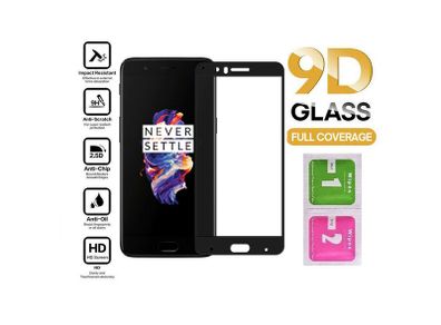For OnePlus 5 1+5 Tempered Glass 9D Curved Screen Protector Full Coverage New - FHTOP5TG9D