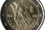 Italy 2 Euro Commemorative Coin 2014- 200th Anniversary of the Carabinieri. Uncirculated.