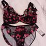 Fantasie Alicia - Underwired Side Support Bra 30F and Briefs XS - Black Pink - BNWT RRP 73 Image 5