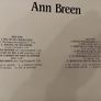 ANN BREEN. Medals For Mothers. Original 1986 Irish Pressing. LP. Vinyl. Record. Album. Image 6