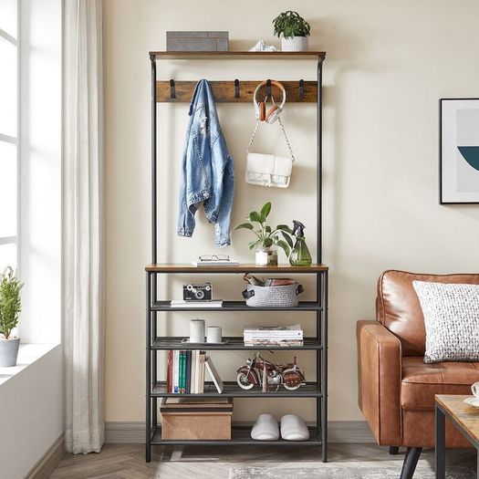 Coat Stand Rack wider version  80 x 15 x 1.5 cm (L x W x H)