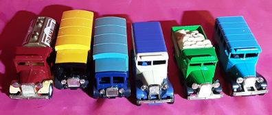 six Corgi advertising trucks