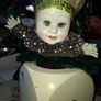 Large Vintage Clown Musician Dice Box. Fully functional Hand Winding the Clown Moves while Playing Music Image 2