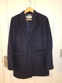 Hobbs Navy Coat