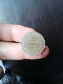 1960 Austria Silver 5 Schilling Coin