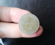 1960 Austria Silver 5 Schilling Coin