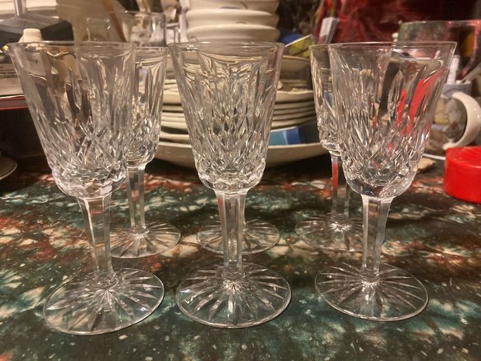 Waterford crystal sherry glasses free postage