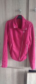 Suede look top/jacket fits Xs s never worn