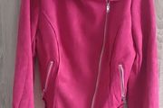 Suede look top/jacket fits Xs s never worn