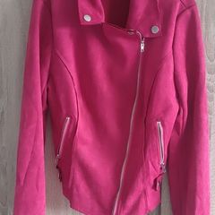 Suede look top/jacket fits Xs s never worn