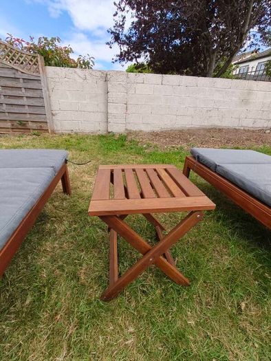 Ikea Nammaro sun loungers x 2 with table