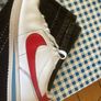 Nike Trainers (White with Logo Size 8 adults. Image 3