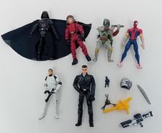 Mixed Action Figure Lot & Parts