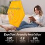 NEW SALE | 12 Pack Hexagon Acoustic Panels Self-adhesive, 30x26x0,9cm High Density Sound Proof Panels Image 5