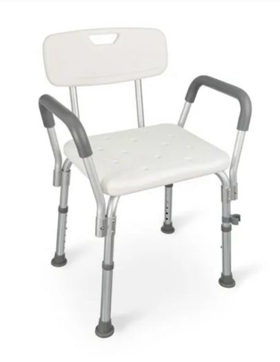 Shower Chair with Backrest and Armrests