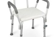 Shower Chair with Backrest and Armrests