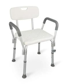 Shower Chair with Backrest and Armrests