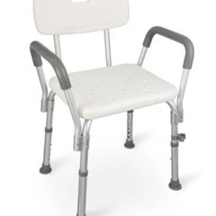 Shower Chair with Backrest and Armrests