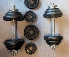 York adjustable dumbbell set