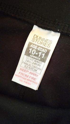Girls black flared leggings