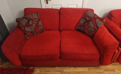 2 seater couch mirage red