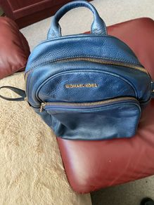 michael kors leather backpack