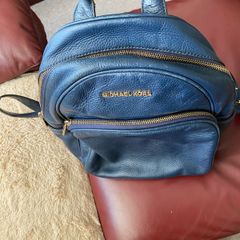 michael kors leather backpack