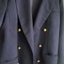 GINA Vintage Navy Blazer Sz 14UK (Fit 12-16) Image 5