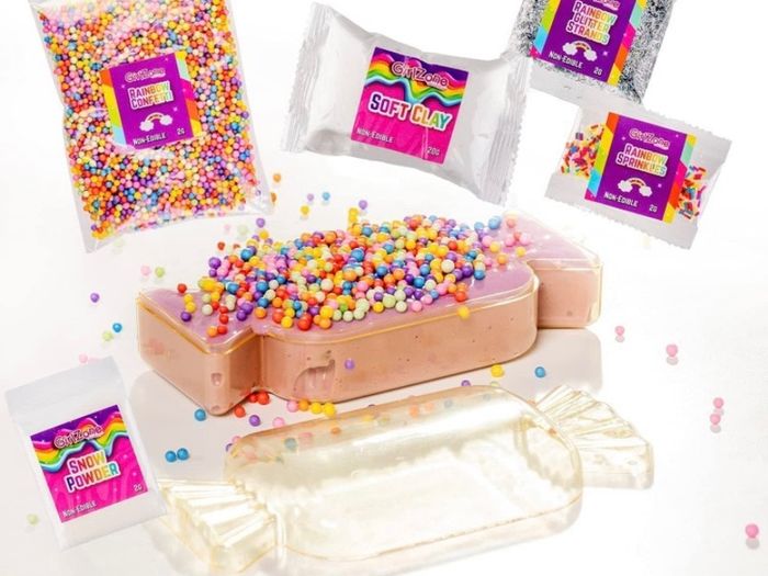 Rainbow Egg Candy Slime Kit, Complete Rainbow Toys Set in One Candy Slime Kit to Make Cloud Slime, Cotton Candy Slime & More (FREE POSTAGE)