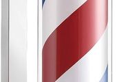NEW SALE | Barber Shop Pole Red White Blue Illuminating and Rotating Stripes with LED Bulb 60 cm