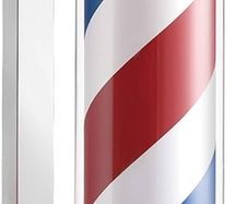 NEW SALE | Barber Shop Pole Red White Blue Illuminating and Rotating Stripes with LED Bulb 60 cm
