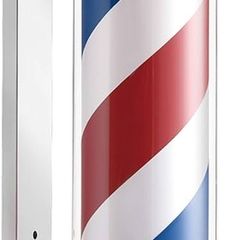 NEW SALE | Barber Shop Pole Red White Blue Illuminating and Rotating Stripes with LED Bulb 60 cm