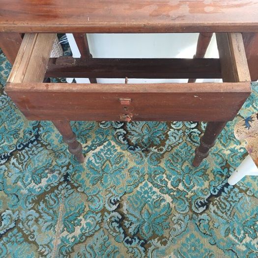 Vintage Early 1900s Dark Wood Hall Table Project
