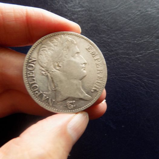 France 1811 A,  Crown.5 Francs.Napoleon Bonaparte.90% Silver.