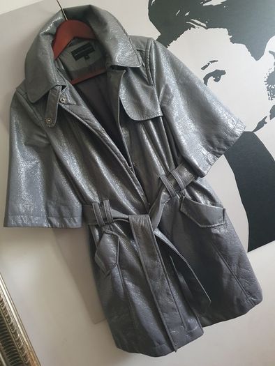 Marks And Spencer 3/4 Sleeve Belted Coat with Pockets