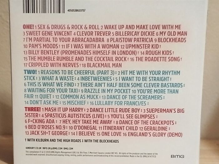 Ian Dury Hit Me! The Best of Ian Dury 3 CD Album