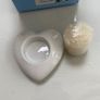 Newbridge heart shaped Candle holder unused  with original candle Image 3