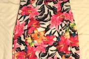 Multi Coloured Tropical Print Dress