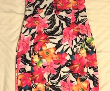 Multi Coloured Tropical Print Dress