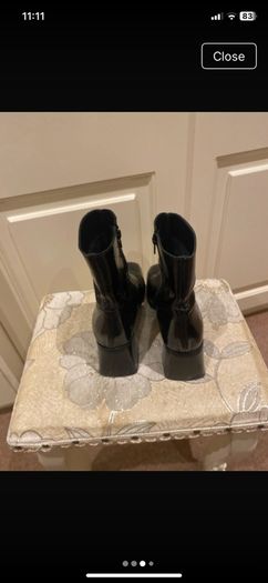 Office patent leather ankle boot size 6 - worn once