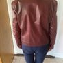 Handmade leather jacket woman size 10 Image 3
