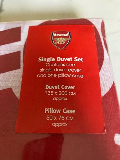 Official Arsenal Single Duvet Set