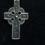 Antique Sterling Silver Celtic Cross Necklace 47cm Image 3