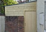 pergola Decking Fencing coverd side entrance lean-to